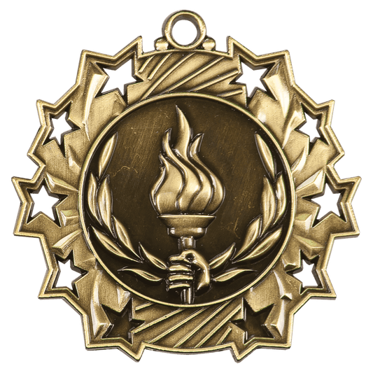 Torch Ten Star Medal-Gold