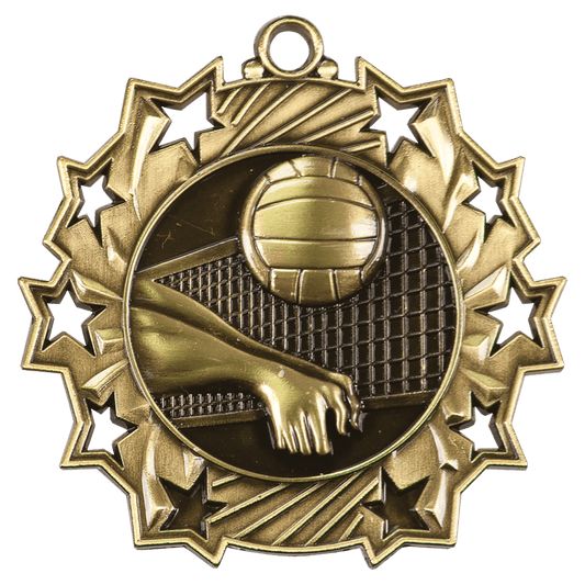 Volleyball Ten Star Medal-Gold