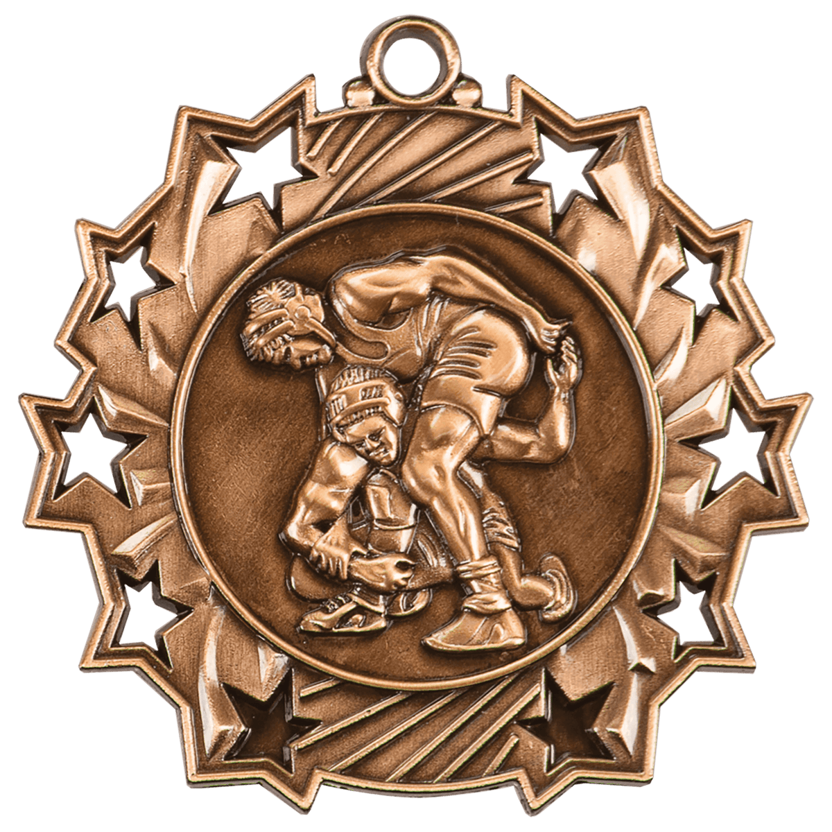Wrestling Ten Star Medal-Bronze