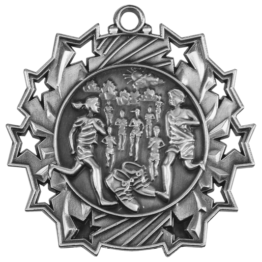 Cross Country Ten Star Medal-Silver