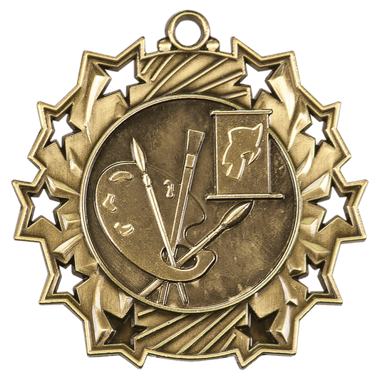 Art Ten Star Medal-Gold