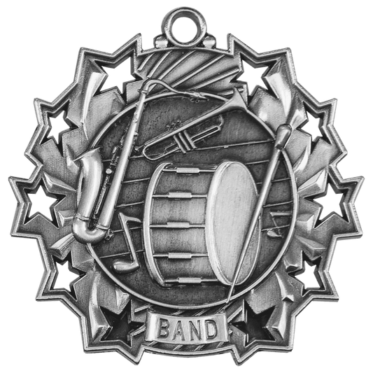 Band Ten Star Medal-Silver