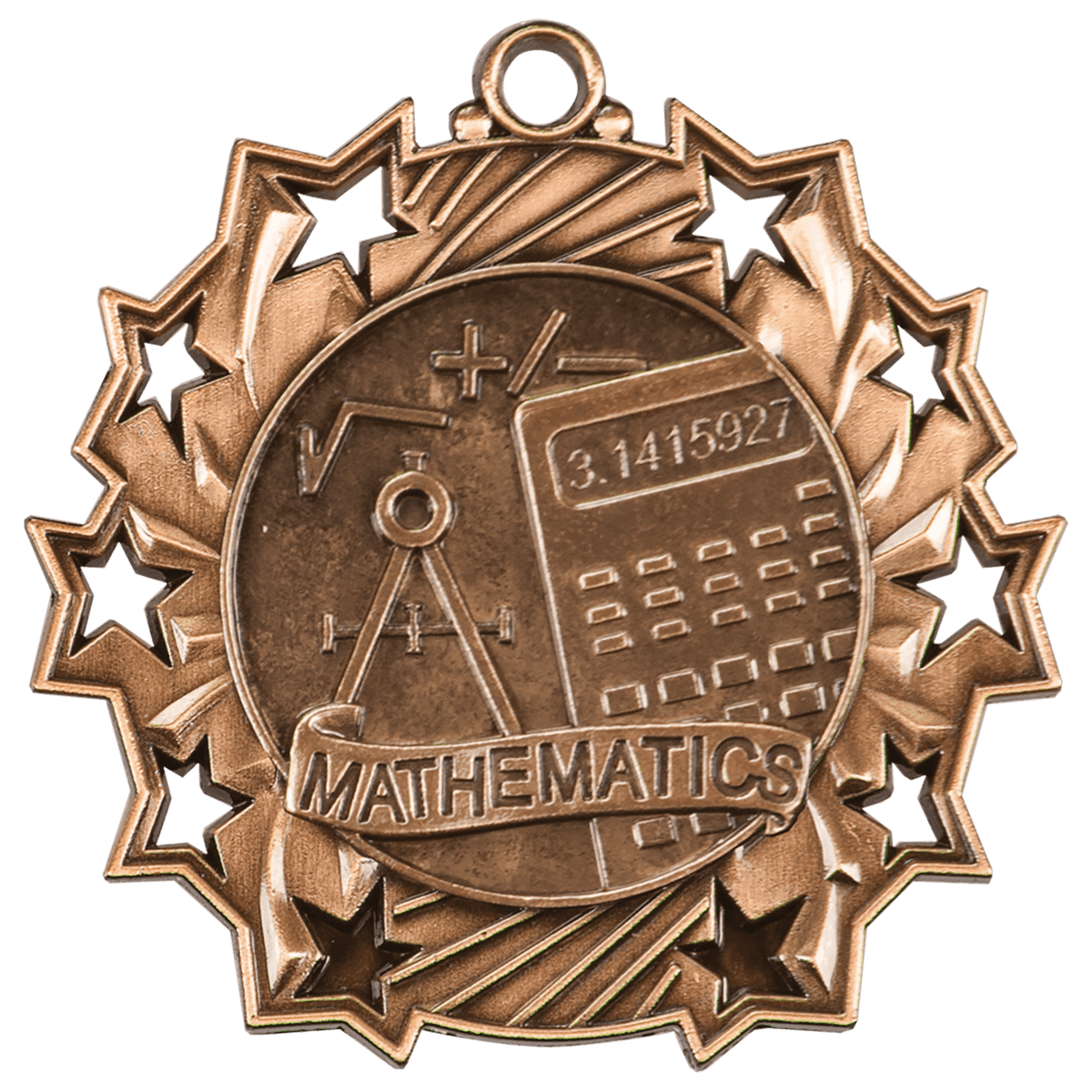 Math Ten Star Medal-Bronze