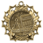Math Ten Star Medal-Gold