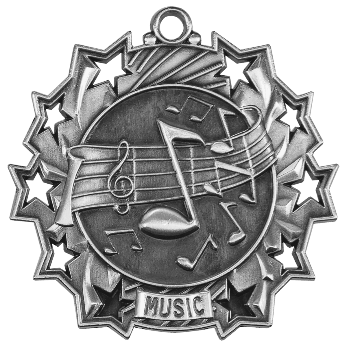 Music Ten Star Medal-Silver