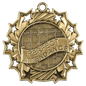 Perfect Attendance Ten Star Medal-Gold