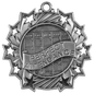 Perfect Attendance Ten Star Medal-Silver