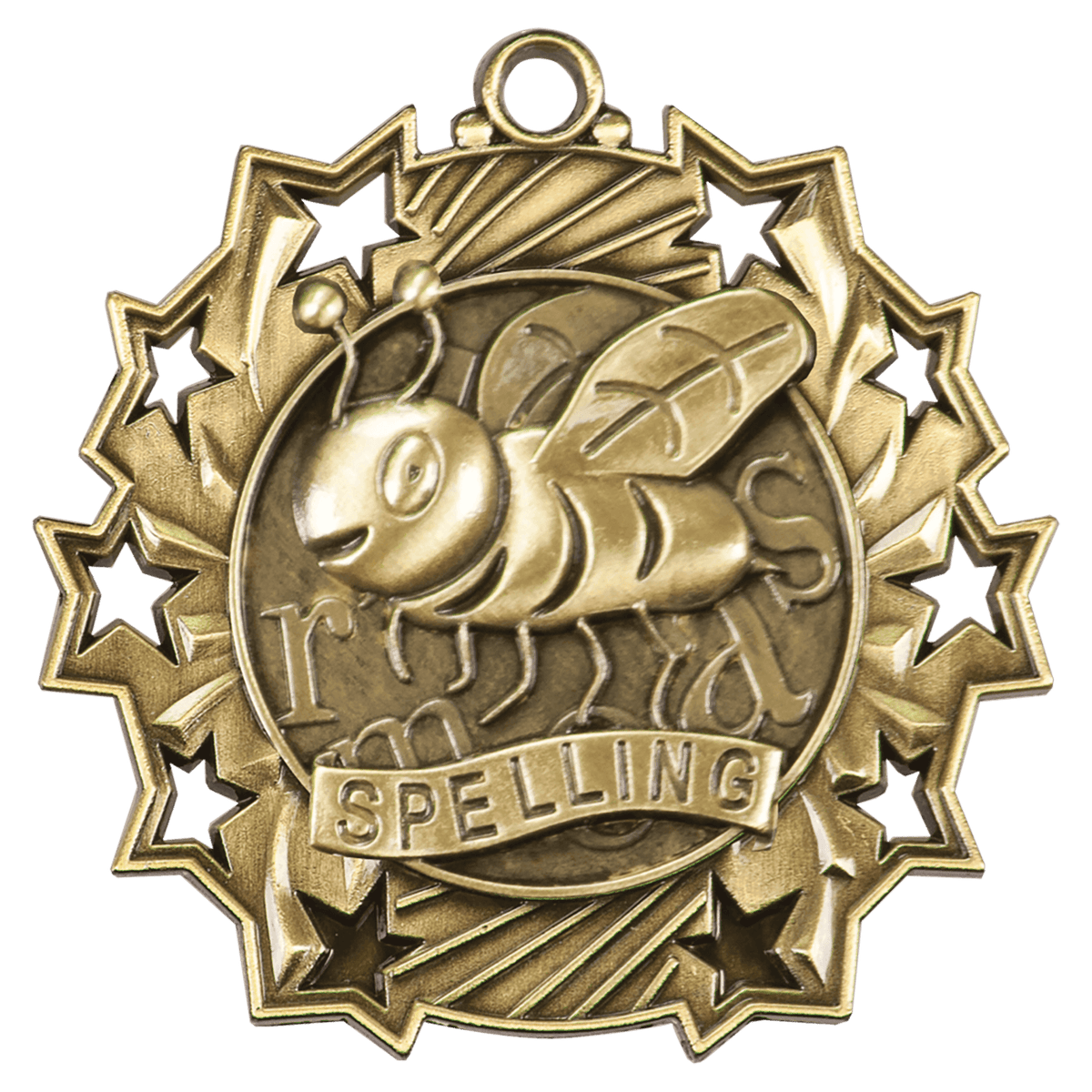 Spelling Ten Star Medal-Gold