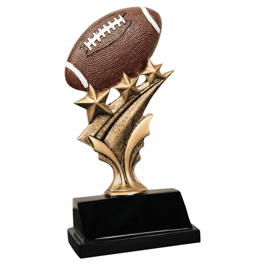 Football Tri Star Resin