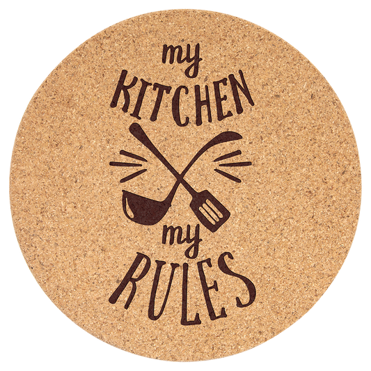 7 1/2" Round Cork Trivet