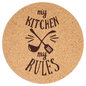 7 1/2" Round Cork Trivet