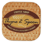 1-Sided Gloss Hardboard Square Coaster