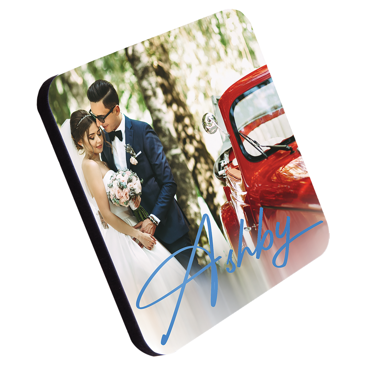Premium Square Coaster with Cork Backing