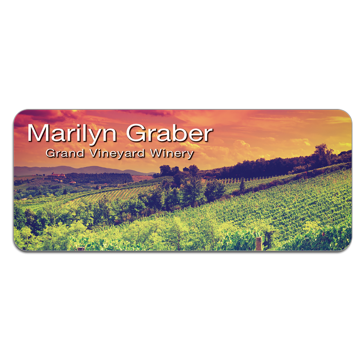 Matte Findish Plastic Name Badge