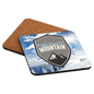 1-Sided Hardboard Square Coaster with Cork Back