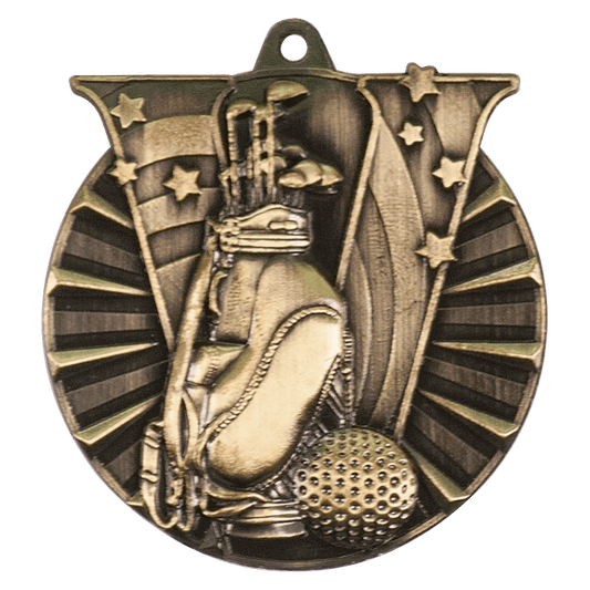 Golf Victory Medal-Gold