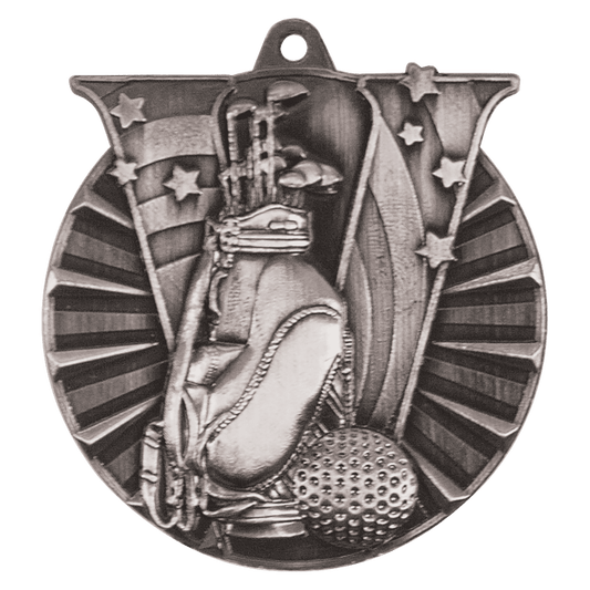Golf Victory Medal-Silver