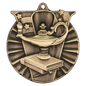 Lamp of Knowledge Victory Medal-Gold