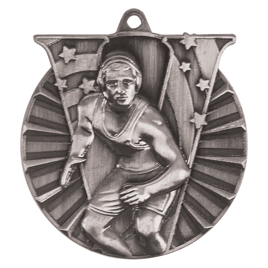 Wrestling Victory Medal-Silver