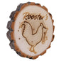 7" Genuine Cottonwood Log Plaque
