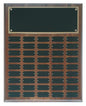 Genuine Walnut Step Edge Perpetual Plaque with 45 Plates
